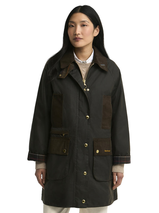 Barbour Icons Modern Beaufort Wax Jkt - Capospalla Donna - Verde Militare
