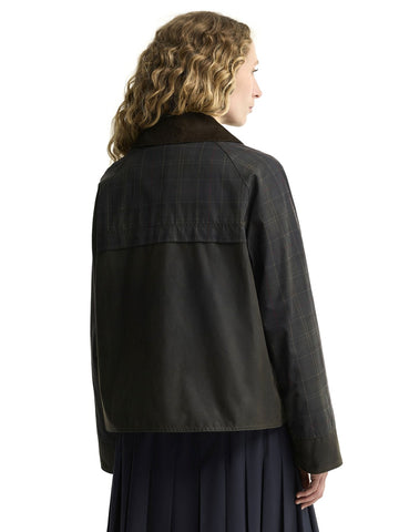 Barbour Tartan Spey Wax Jacket - Capospalla Donna - Classic Tartan/Olive