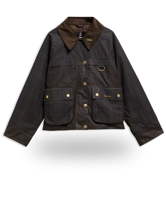 Barbour Tartan Spey Wax Jacket - Capospalla Donna - Classic Tartan/Olive