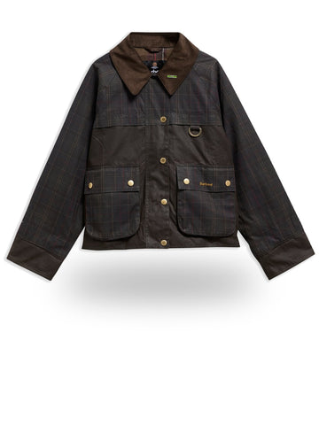 Barbour Tartan Spey Wax Jacket - Capospalla Donna - Classic Tartan/Olive