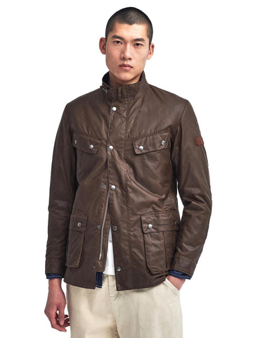 Barbour Duke Wax Jacket - Capospalla Uomo - Marrone