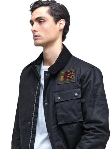 Barbour Workers Wax - Capospalla Uomo - Nero