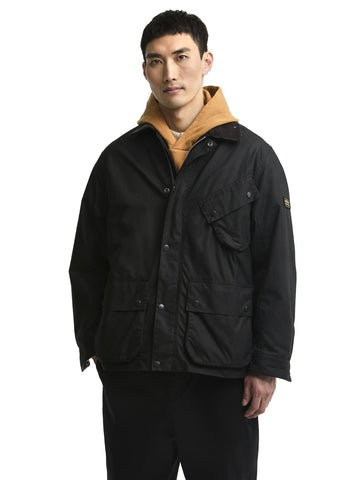 Barbour Brake Line Wax Jacket - Capospalla Uomo - Nero