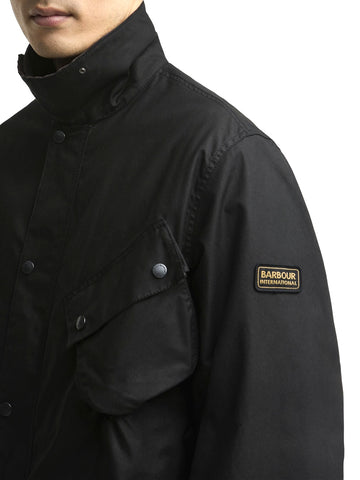 Barbour Brake Line Wax Jacket - Capospalla Uomo - Nero