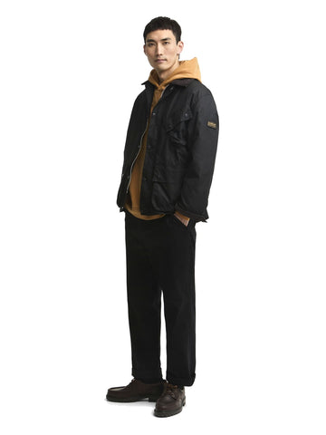 Barbour Brake Line Wax Jacket - Capospalla Uomo - Nero