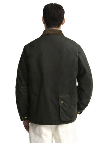Barbour Brake Line Wax Jacket - Capospalla Uomo - Verde Militare