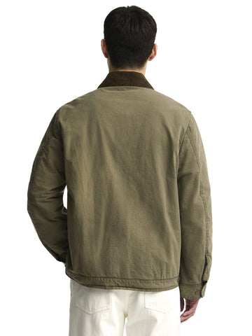 Barbour Winter Drifter Washed Wax Jkt - Capospalla Uomo - Verde Salvia