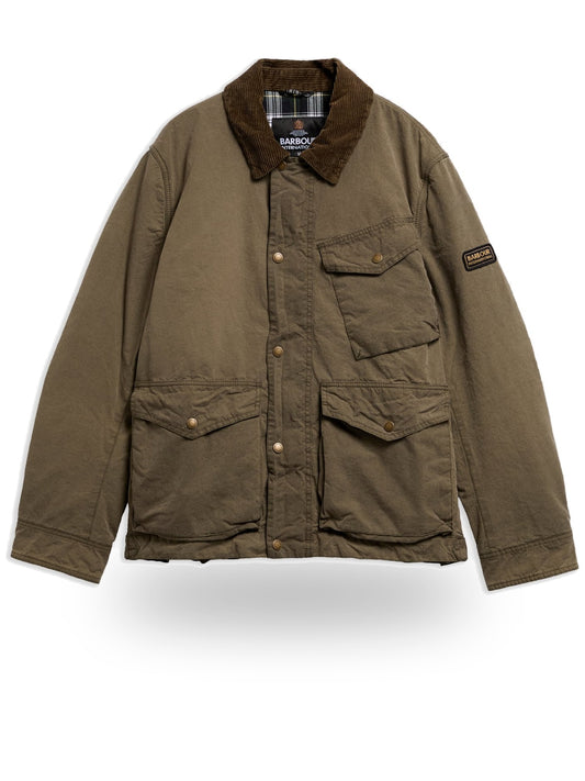Barbour Winter Drifter Washed Wax Jkt - Capospalla Uomo - Verde Salvia