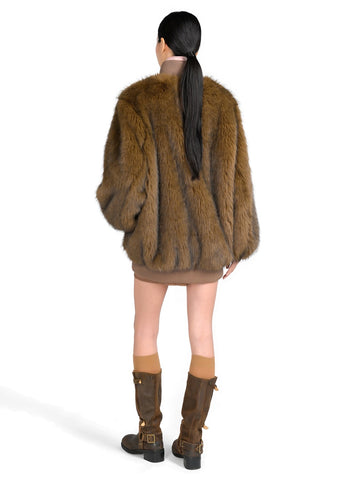Canadian Giacca W Argyle Long - Capospalla Donna - Brown