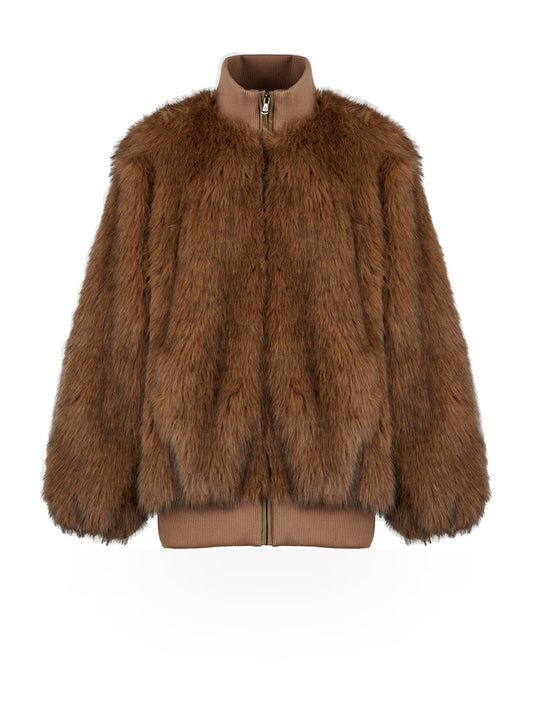 Canadian Giacca W Argyle Long - Capospalla Donna - Brown