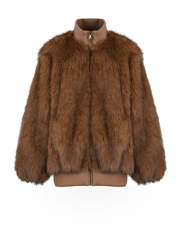 Canadian Giacca W Argyle Long - Capospalla Donna - Brown