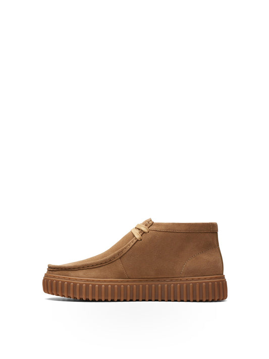 CLARKS Torhill Hi - Stivali e Stivaletti Uomo - Dark Sand Suede