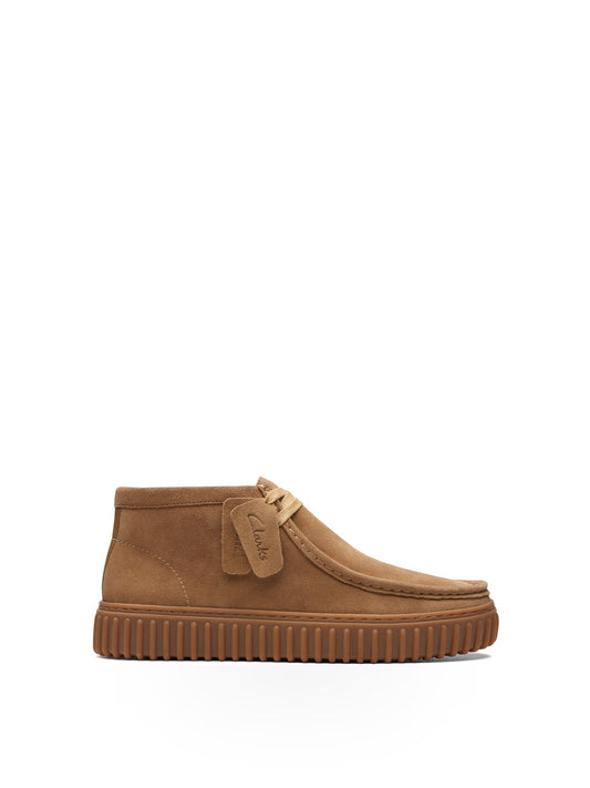 CLARKS Torhill Hi - Stivali e Stivaletti Uomo - Dark Sand Suede
