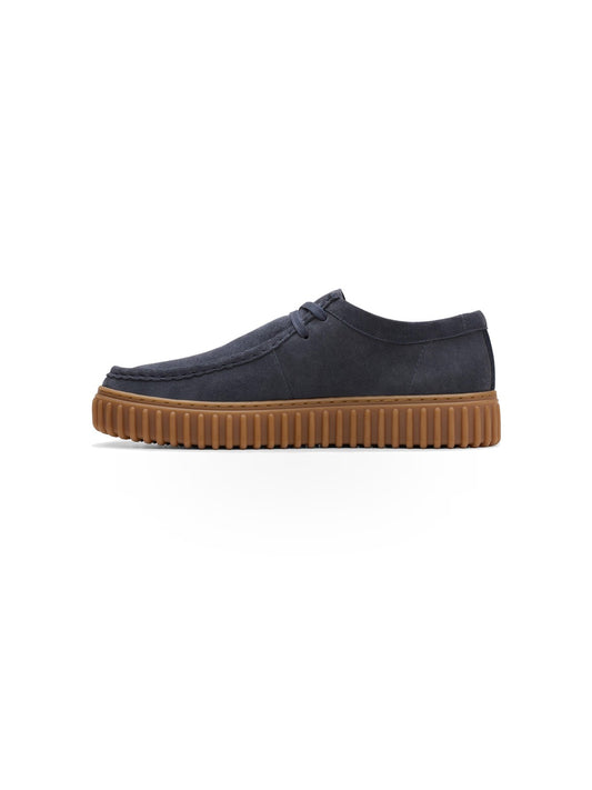 Clarks Torhill LO - Stringate Uomo - Navy Suede