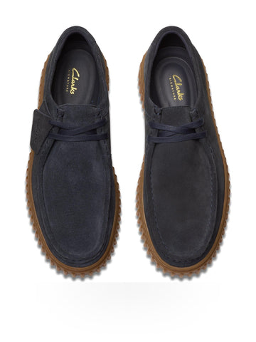 Clarks Torhill LO - Stringate Uomo - Navy Suede