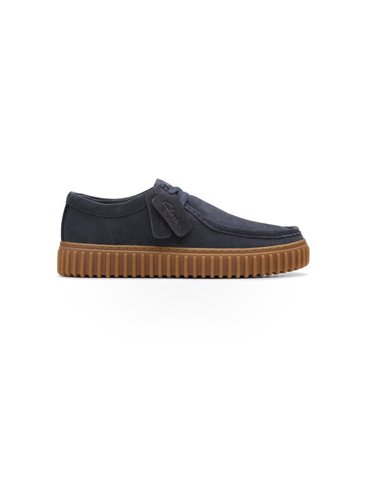 Clarks Torhill LO - Stringate Uomo - Navy Suede