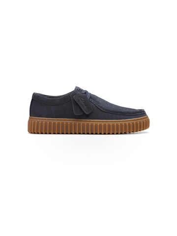 Clarks Torhill LO - Stringate Uomo - Navy Suede