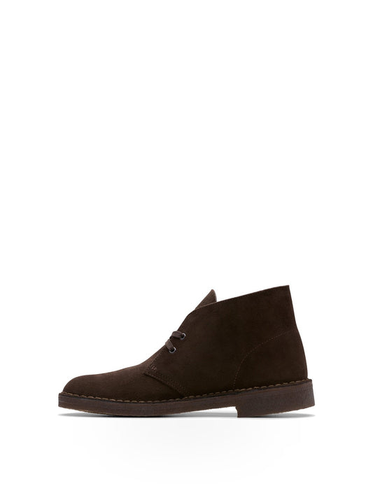 CLARKS Desert Boot - Stivali e Stivaletti Uomo - Dark Brown Suede