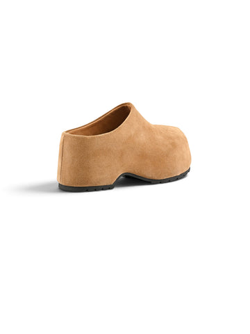 Colors Of California Cow Suede Clog - Clog Donna - Beige