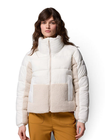 Columbia Leadbetter Point II Sherpa Hybrid - Capospalla Donna - Sea Salt