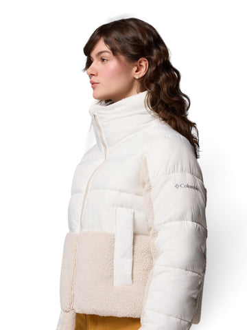 Columbia Leadbetter Point II Sherpa Hybrid - Capospalla Donna - Sea Salt