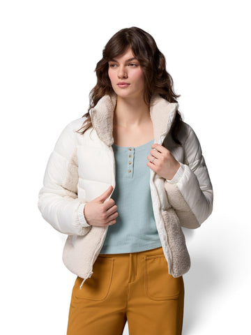 Columbia Leadbetter Point II Sherpa Hybrid - Capospalla Donna - Sea Salt