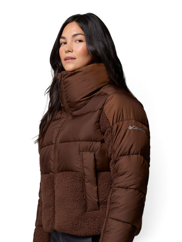 Columbia Leadbetter Point II Sherpa Hybrid - Capospalla Donna - Tobacco