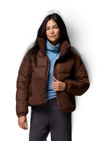 Columbia Leadbetter Point II Sherpa Hybrid - Capospalla Donna - Tobacco