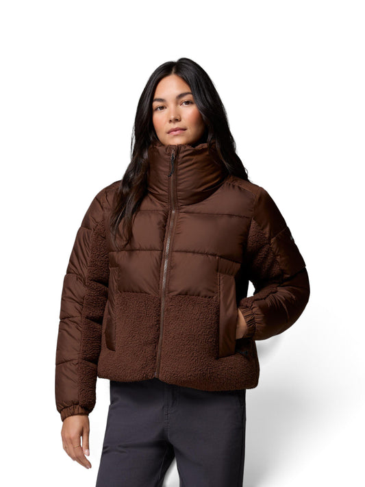 Columbia Leadbetter Point II Sherpa Hybrid - Capospalla Donna - Tobacco