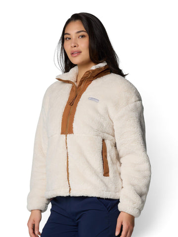 Columbia Boundless Discovery Sherpa Full Zip II - Felpe Donna - Chalk, Camel