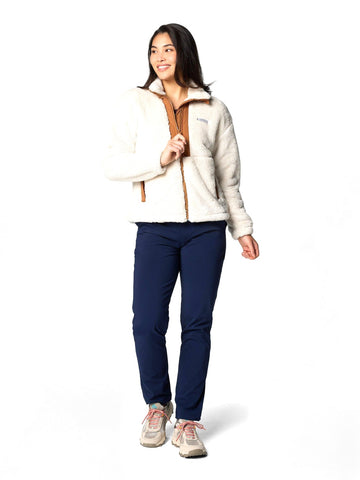 Columbia Boundless Discovery Sherpa Full Zip II - Felpe Donna - Chalk, Camel