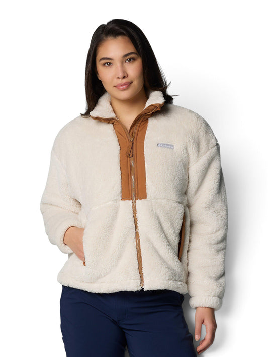Columbia Boundless Discovery Sherpa Full Zip II - Felpe Donna - Chalk, Camel