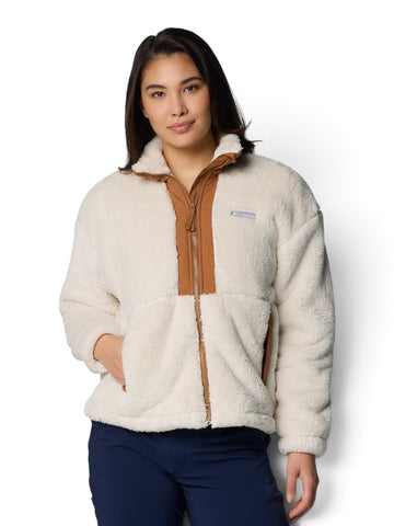 Columbia Boundless Discovery Sherpa Full Zip II - Felpe Donna - Chalk, Camel