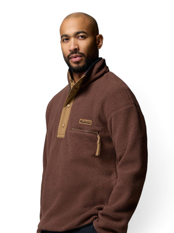 Columbia Helvetia II Half Snap Fleece - Felpe Uomo - Tobacco