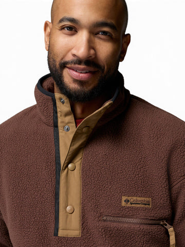 Columbia Helvetia II Half Snap Fleece - Felpe Uomo - Tobacco