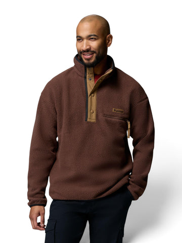 Columbia Helvetia II Half Snap Fleece - Felpe Uomo - Tobacco