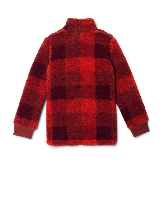 Columbia Rugged Ridge II Printed Sherpa Full Zip - Felpe Bambino - Rosso