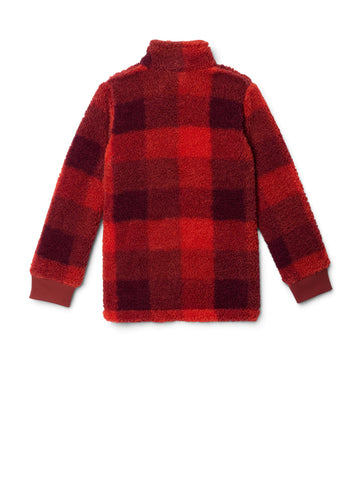 Columbia Rugged Ridge II Printed Sherpa Full Zip - Felpe Bambino - Rosso