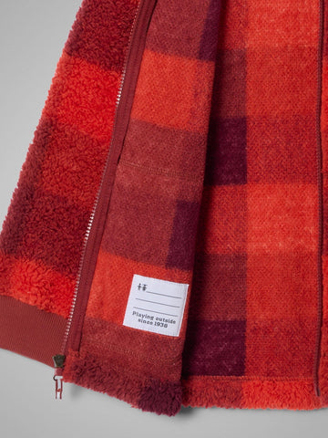 Columbia Rugged Ridge II Printed Sherpa Full Zip - Felpe Bambino - Rosso