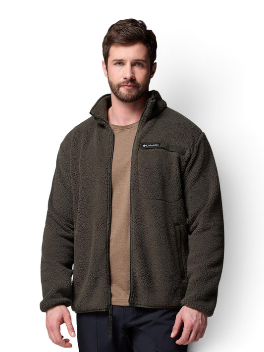 Columbia Rugged Ridge High Pile Full Zip - Felpe Uomo - Greenscape