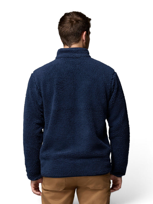 Columbia Rugged Ridge High Pile Full Zip - Felpe Uomo - Collegiate Navy