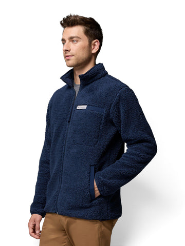 Columbia Rugged Ridge High Pile Full Zip - Felpe Uomo - Collegiate Navy