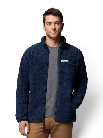 Columbia Rugged Ridge High Pile Full Zip - Felpe Uomo - Collegiate Navy