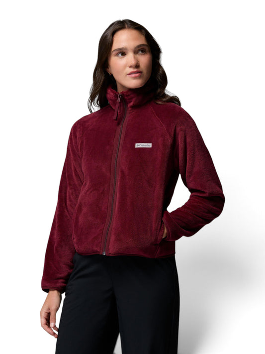 Columbia Canyon Camp Sherpa Full Zip - Felpe Donna - Rich Wine, Plush