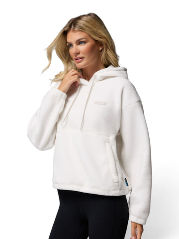 Columbia Timber Meadow MTR Fleece Hoodie - Felpe Donna - Sea Salt