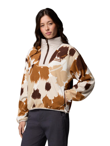 Columbia Sequoia Grove II Printed Half Zip - Felpe Donna - Camel Brown