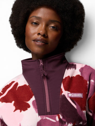 Columbia Sequoia Grove II Printed Half Zip - Felpe Donna - Antique Mauve