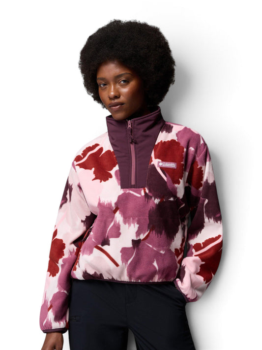 Columbia Sequoia Grove II Printed Half Zip - Felpe Donna - Antique Mauve