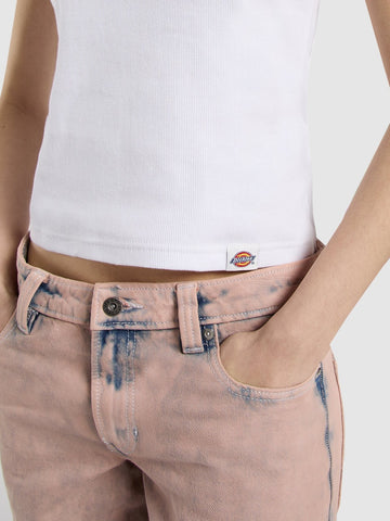 Dickies Wmns Gladeville Ss Tee - T-Shirt Donna - Bianco