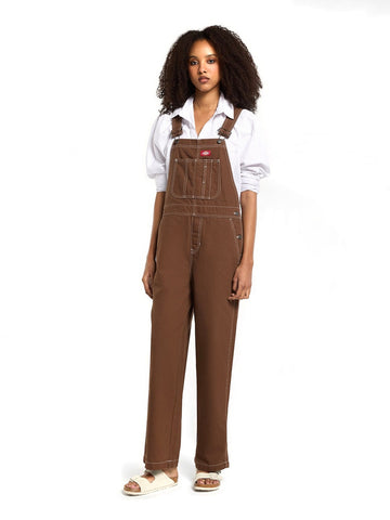 Dickies Wmns Hickory Bib W - Abiti Donna - Timber Brown